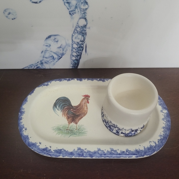 Egg coddler & saucer/plate - Picture 4 of 5